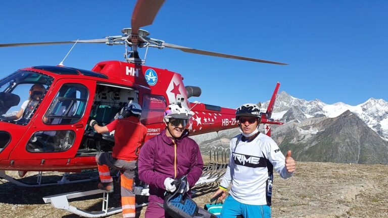 helibike w Zermatt z pod okiem Grześka Dendysa